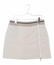 RSHAX73300 TRUNK HIROKO KOSHINO(ヒロココシノ) 【洗える】ウエストリブ中綿デザインスカート オフホワイト