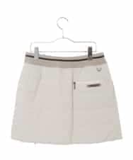 RSHAX73300 TRUNK HIROKO KOSHINO(ヒロココシノ) 【洗える】ウエストリブ中綿デザインスカート オフホワイト