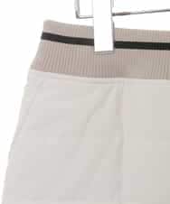 RSHAX73300 TRUNK HIROKO KOSHINO(ヒロココシノ) 【洗える】ウエストリブ中綿デザインスカート オフホワイト