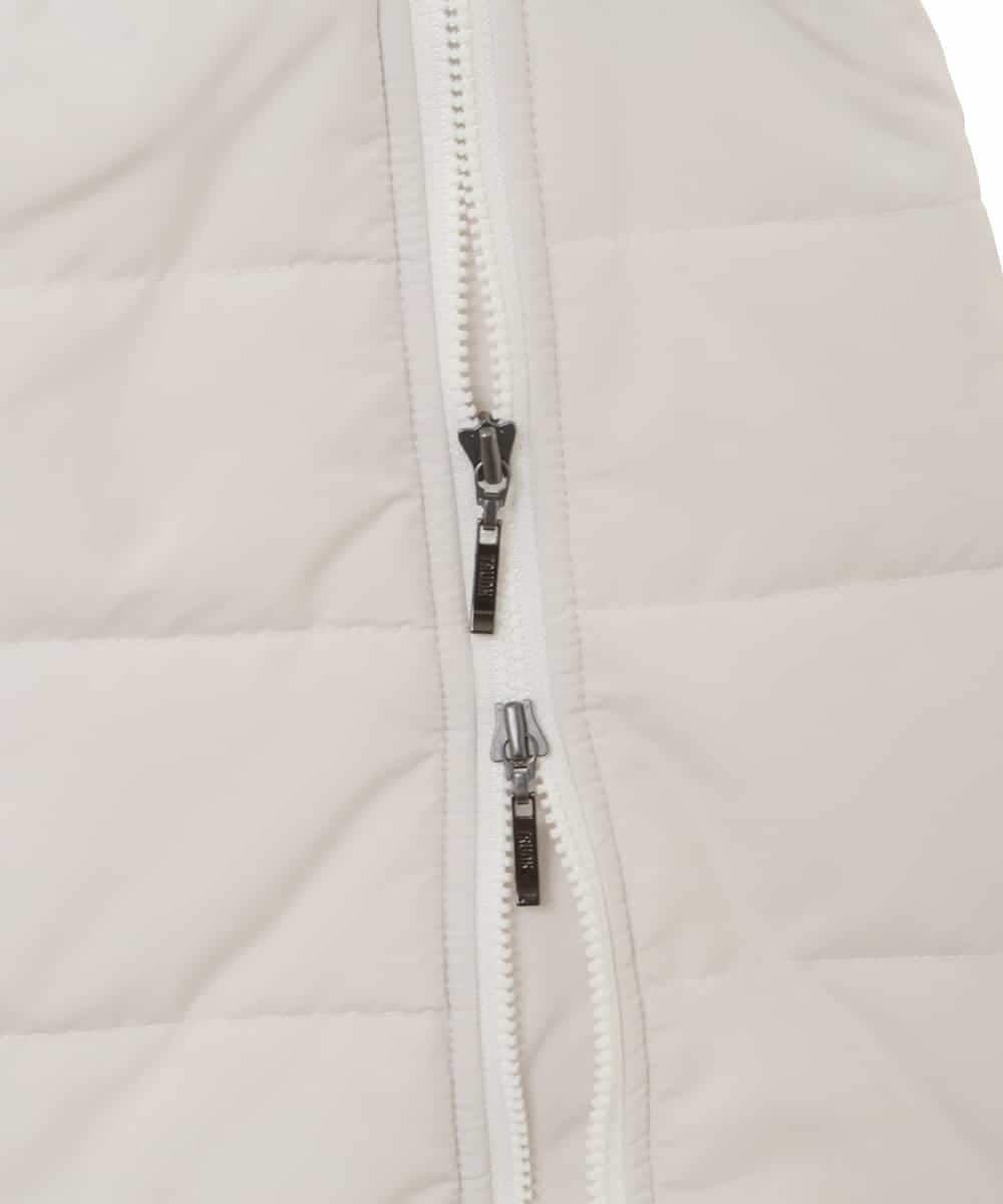 RSHAX73300 TRUNK HIROKO KOSHINO(ヒロココシノ) 【洗える】ウエストリブ中綿デザインスカート オフホワイト