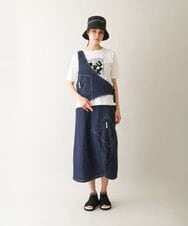 RSHGB03460 TRUNK HIROKO KOSHINO(ヒロココシノ) ストレッチデニムスカート/洗える ネイビー