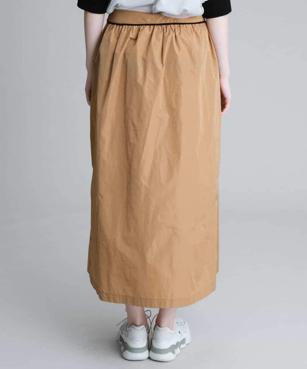 RSHGP03360 TRUNK HIROKO KOSHINO(ヒロココシノ) 【洗濯機で洗える】タフタギャザースカート ベージュ