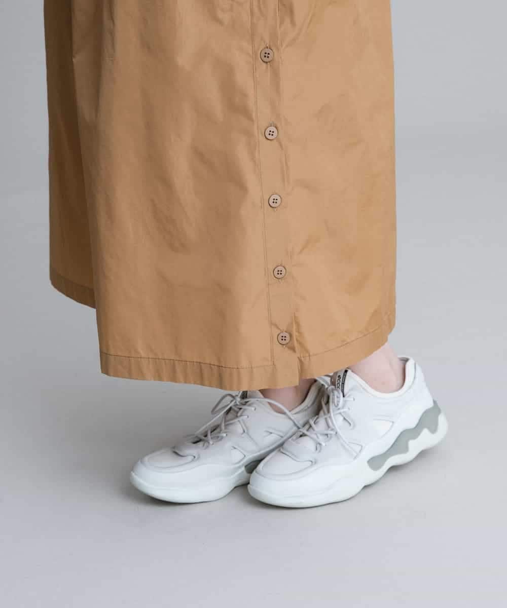 RSHGP03360 TRUNK HIROKO KOSHINO(ヒロココシノ) 【洗濯機で洗える】タフタギャザースカート ベージュ