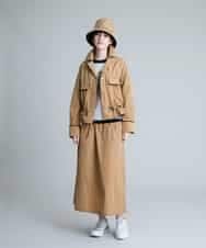RSHGP03360 TRUNK HIROKO KOSHINO(ヒロココシノ) 【洗濯機で洗える】タフタギャザースカート ベージュ