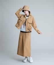 RSHGP03360 TRUNK HIROKO KOSHINO(ヒロココシノ) 【洗濯機で洗える】タフタギャザースカート ベージュ