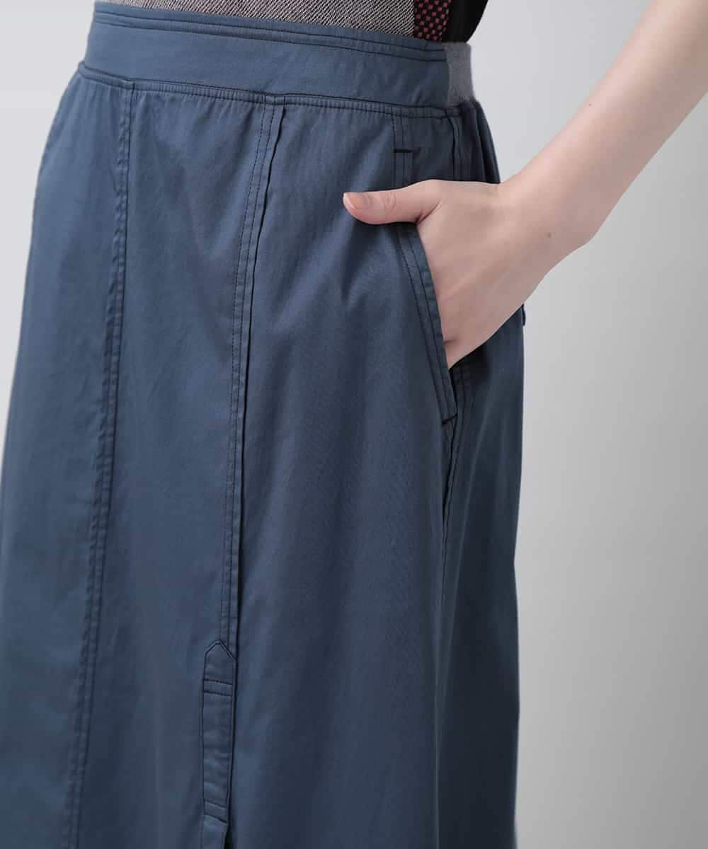 RSHGQ33360 TRUNK HIROKO KOSHINO(ヒロココシノ) 【洗濯機で洗える】配色ステッチスカート ネイビー