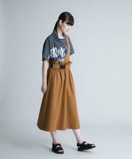 RSHHQ27400 TRUNK HIROKO KOSHINO(ヒロココシノ) 【洗濯機で洗える】ワンショルダージャンパースカート ベージュ