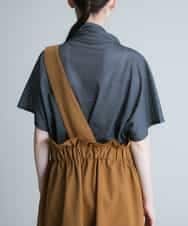 RSHHQ27400 TRUNK HIROKO KOSHINO(ヒロココシノ) 【洗濯機で洗える】ワンショルダージャンパースカート ベージュ