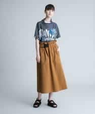 RSHHQ27400 TRUNK HIROKO KOSHINO(ヒロココシノ) 【洗濯機で洗える】ワンショルダージャンパースカート ベージュ