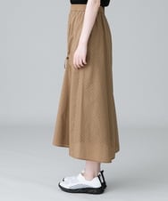 RSHHW03430 TRUNK HIROKO KOSHINO(ヒロココシノ) ドロストデザインパンチングタフタスカート /洗える ベージュ