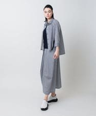 RSHIE05490 TRUNK HIROKO KOSHINO(ヒロココシノ) トリコットストライプスカート/洗える ベージュ