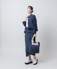 RSHJE03430 TRUNK HIROKO KOSHINO(ヒロココシノ) サイドギャザーカーブヘムスカート/洗える ベージュ