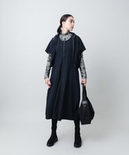 RSJAD01530 TRUNK HIROKO KOSHINO(ヒロココシノ) ナイロンハイテンションジップジャケット/洗える ブラック