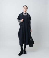RSJAD01530 TRUNK HIROKO KOSHINO(ヒロココシノ) ナイロンハイテンションジップジャケット/洗える ブラック