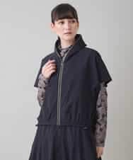 RSJAD01530 TRUNK HIROKO KOSHINO(ヒロココシノ) ナイロンハイテンションジップジャケット/洗える ブラック