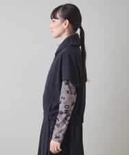 RSJAD01530 TRUNK HIROKO KOSHINO(ヒロココシノ) ナイロンハイテンションジップジャケット/洗える ブラック