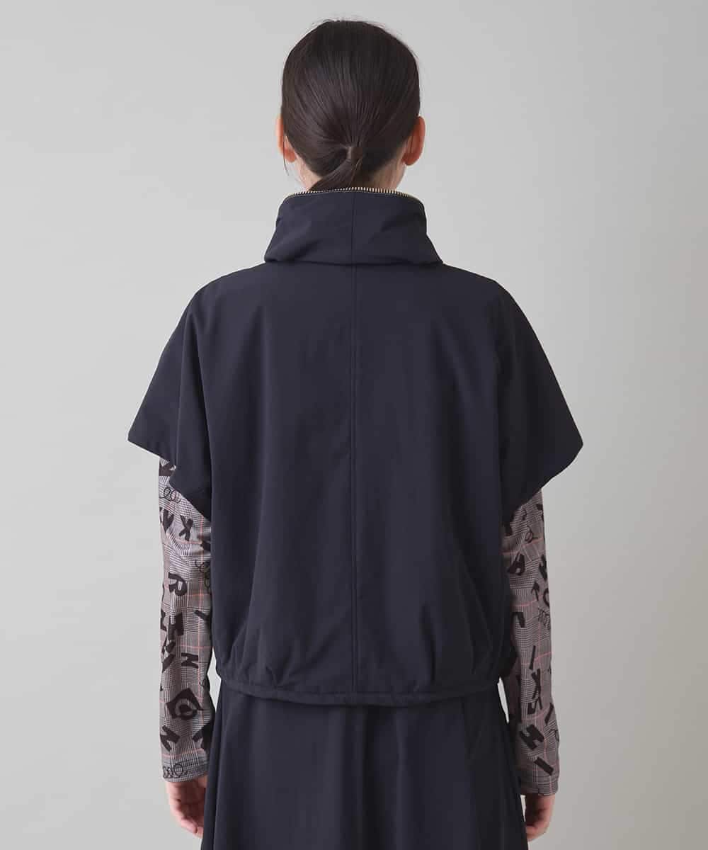 RSJAD01530 TRUNK HIROKO KOSHINO(ヒロココシノ) ナイロンハイテンションジップジャケット/洗える ブラック