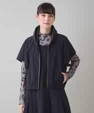 RSJAD01530 TRUNK HIROKO KOSHINO(ヒロココシノ) ナイロンハイテンションジップジャケット/洗える ブラック