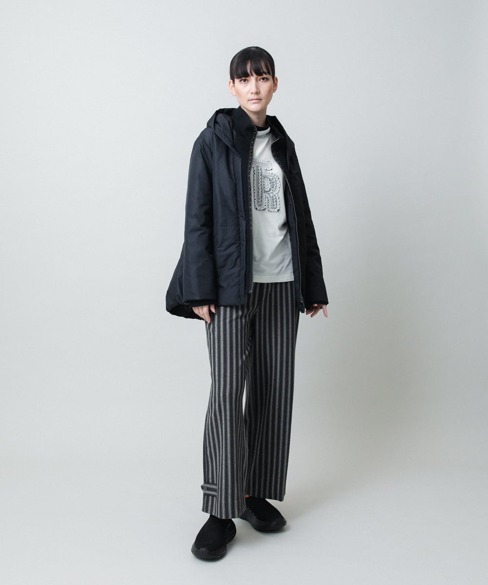 RSJAE02660 TRUNK HIROKO KOSHINO(ヒロココシノ) エコダウンリブジョイントジャケット/洗える ブラック