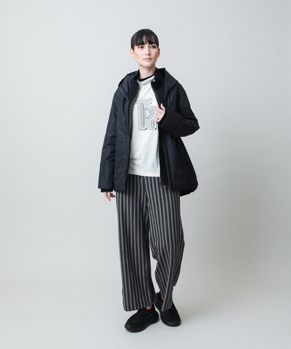 RSJAE02660 TRUNK HIROKO KOSHINO(ヒロココシノ) エコダウンリブジョイントジャケット/洗える ブラック