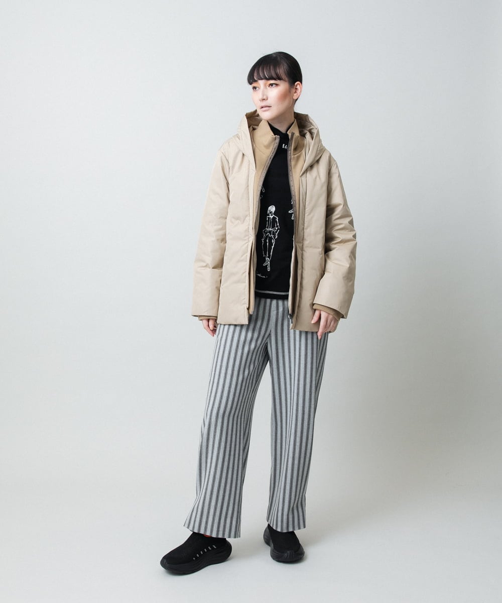 RSJAE02660 TRUNK HIROKO KOSHINO(ヒロココシノ) エコダウンリブジョイントジャケット/洗える ブラック