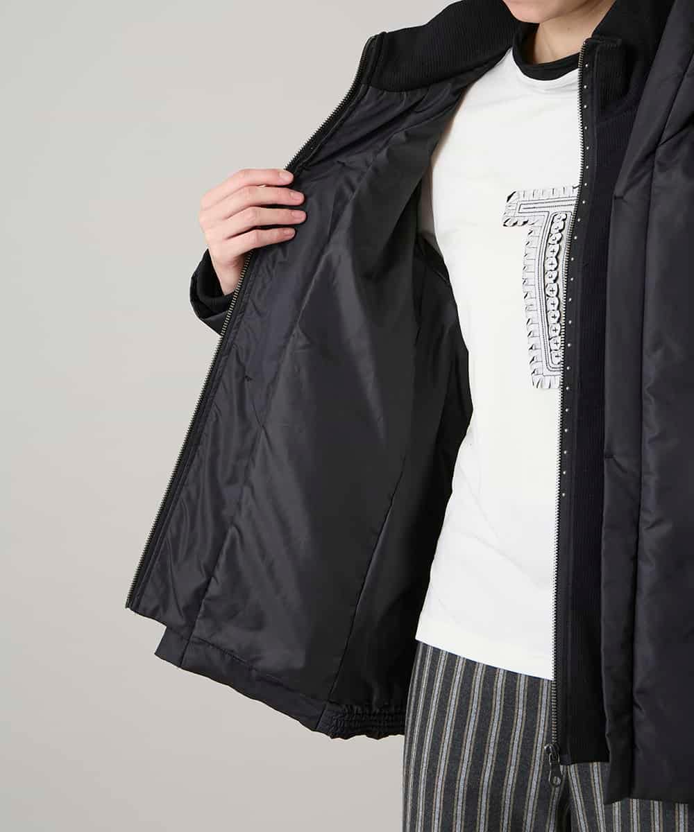 RSJAE02660 TRUNK HIROKO KOSHINO(ヒロココシノ) エコダウンリブジョイントジャケット/洗える ブラック