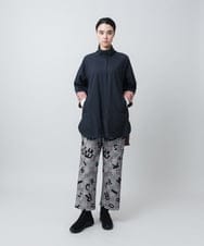 RSJAE05490 TRUNK HIROKO KOSHINO(ヒロココシノ) リバーシブルタフタデザインコート/洗える レッド