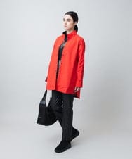 RSJAE05490 TRUNK HIROKO KOSHINO(ヒロココシノ) リバーシブルタフタデザインコート/洗える レッド