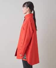 RSJAE05490 TRUNK HIROKO KOSHINO(ヒロココシノ) リバーシブルタフタデザインコート/洗える レッド