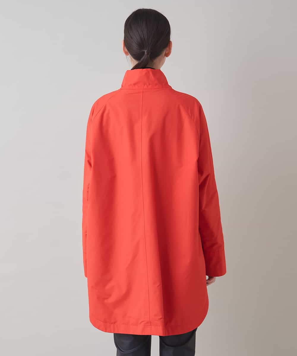 RSJAE05490 TRUNK HIROKO KOSHINO(ヒロココシノ) リバーシブルタフタデザインコート/洗える レッド