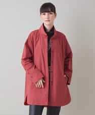 RSJAE05490 TRUNK HIROKO KOSHINO(ヒロココシノ) リバーシブルタフタデザインコート/洗える レッド