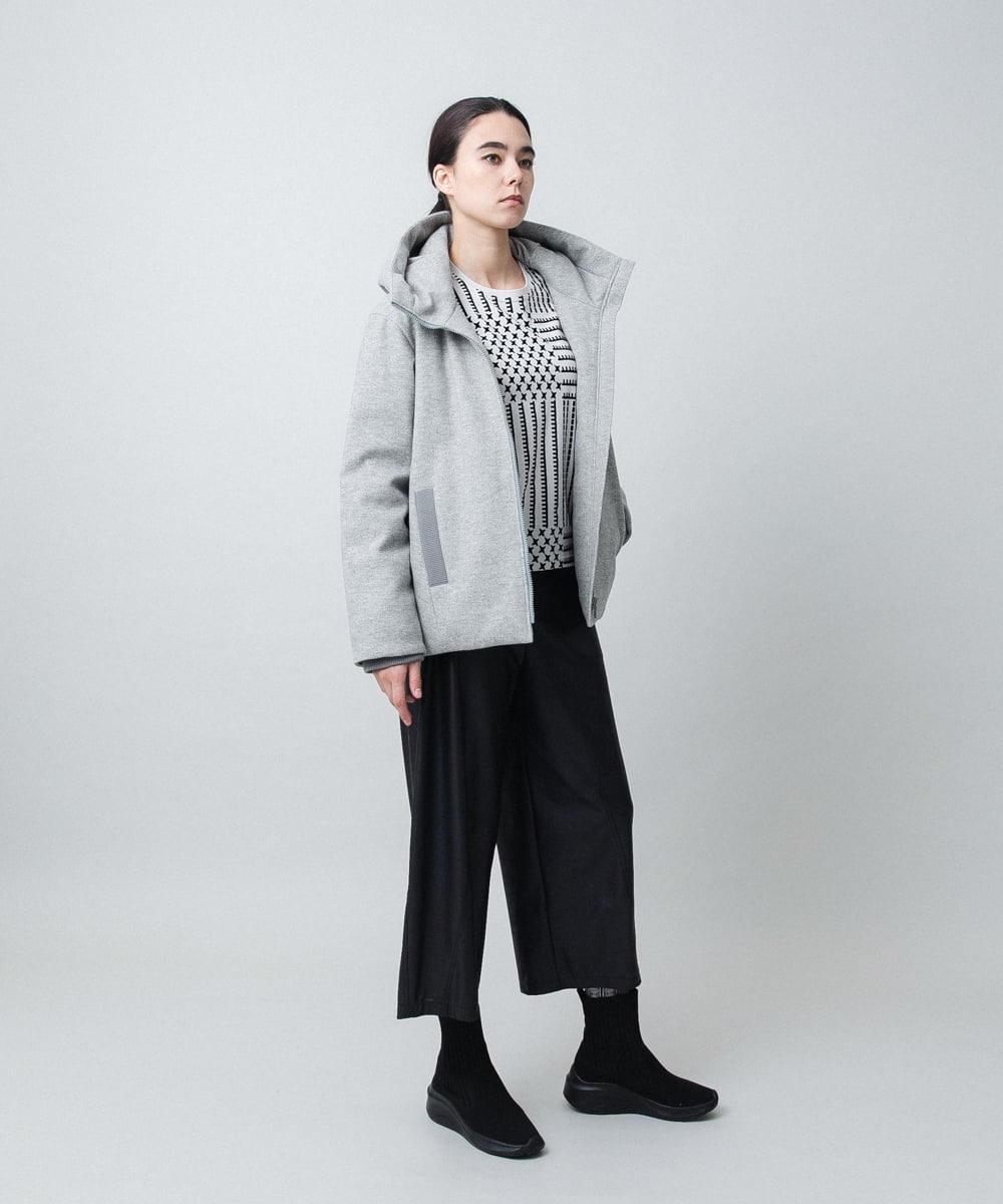 RSJAF77690 TRUNK HIROKO KOSHINO(ヒロココシノ) 【WEB/北海道・東北エリア限定】ウールライクエコダウンジャケット グレー
