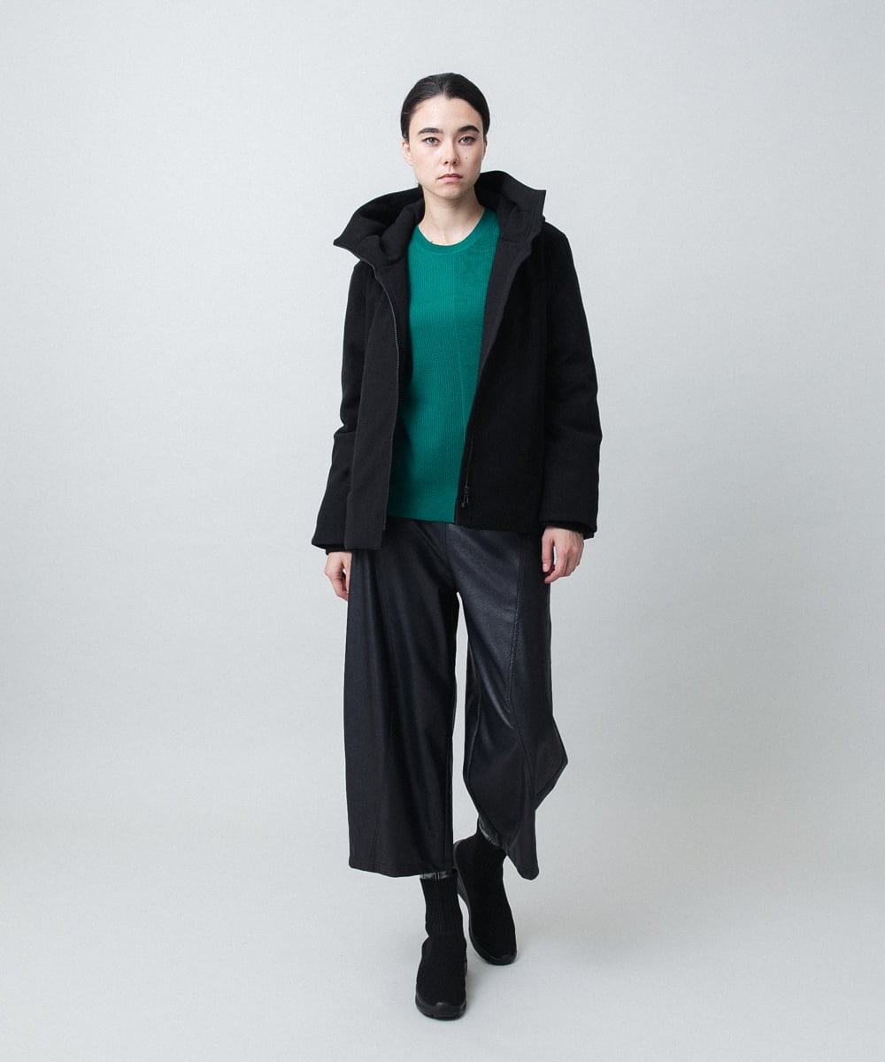 RSJAF77690 TRUNK HIROKO KOSHINO(ヒロココシノ) 【WEB/北海道・東北エリア限定】ウールライクエコダウンジャケット グレー