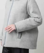 RSJAF77690 TRUNK HIROKO KOSHINO(ヒロココシノ) 【WEB/北海道・東北エリア限定】ウールライクエコダウンジャケット グレー