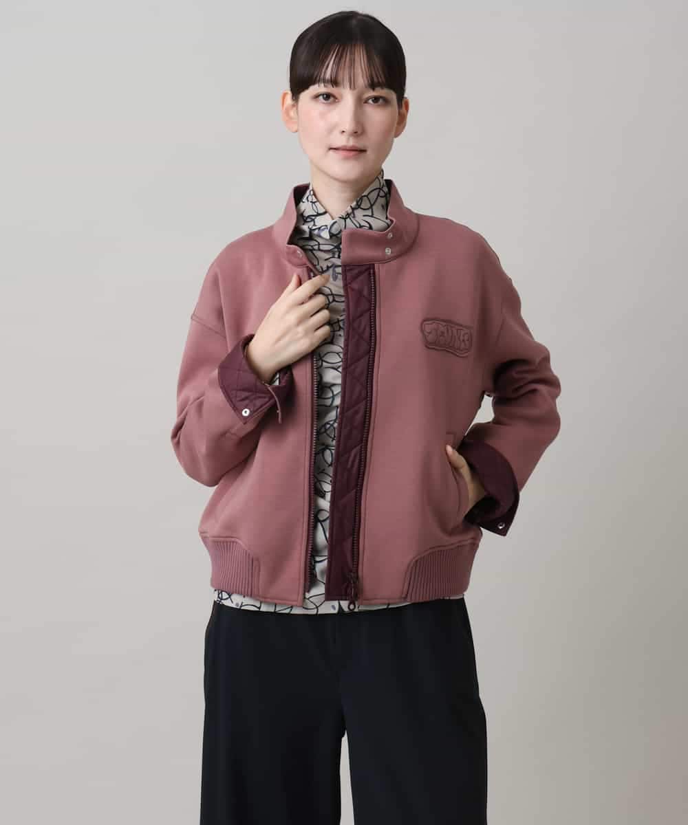 RSJAG02590 TRUNK HIROKO KOSHINO(ヒロココシノ) ダンボールニットブルゾン レッド