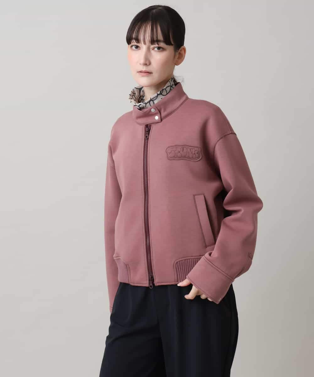 RSJAG02590 TRUNK HIROKO KOSHINO(ヒロココシノ) ダンボールニットブルゾン レッド
