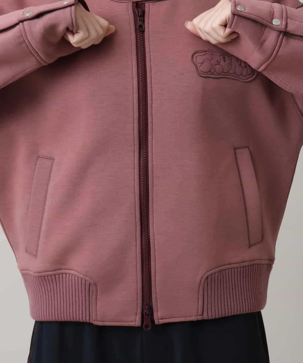 RSJAG02590 TRUNK HIROKO KOSHINO(ヒロココシノ) ダンボールニットブルゾン レッド