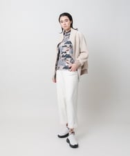 RSJAH03630 TRUNK HIROKO KOSHINO(ヒロココシノ) カーリングボアロングブルゾン オフホワイト