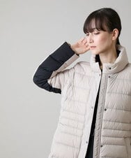 RSJAH04690 TRUNK HIROKO KOSHINO(ヒロココシノ) ストレッチタフタダウンジャケット ベージュ
