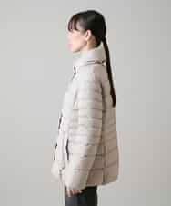 RSJAH04690 TRUNK HIROKO KOSHINO(ヒロココシノ) ストレッチタフタダウンジャケット ベージュ