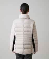 RSJAH04690 TRUNK HIROKO KOSHINO(ヒロココシノ) ストレッチタフタダウンジャケット ベージュ