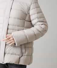 RSJAH04690 TRUNK HIROKO KOSHINO(ヒロココシノ) ストレッチタフタダウンジャケット ベージュ