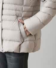 RSJAH04690 TRUNK HIROKO KOSHINO(ヒロココシノ) ストレッチタフタダウンジャケット ベージュ