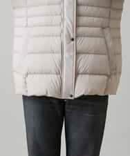 RSJAH04690 TRUNK HIROKO KOSHINO(ヒロココシノ) ストレッチタフタダウンジャケット ベージュ