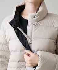 RSJAH04690 TRUNK HIROKO KOSHINO(ヒロココシノ) ストレッチタフタダウンジャケット ベージュ