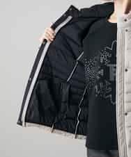 RSJAH04690 TRUNK HIROKO KOSHINO(ヒロココシノ) ストレッチタフタダウンジャケット ベージュ
