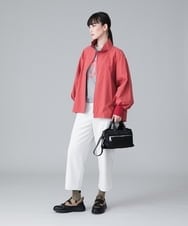 RSJAV01560 TRUNK HIROKO KOSHINO(ヒロココシノ) 【洗濯機で洗える】ラミネートタフタカジュアルジャケット ピンク