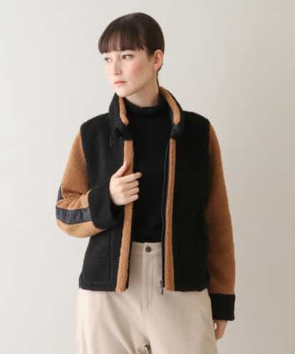 RSJAW18630 TRUNK HIROKO KOSHINO パッチワークボアジャケット