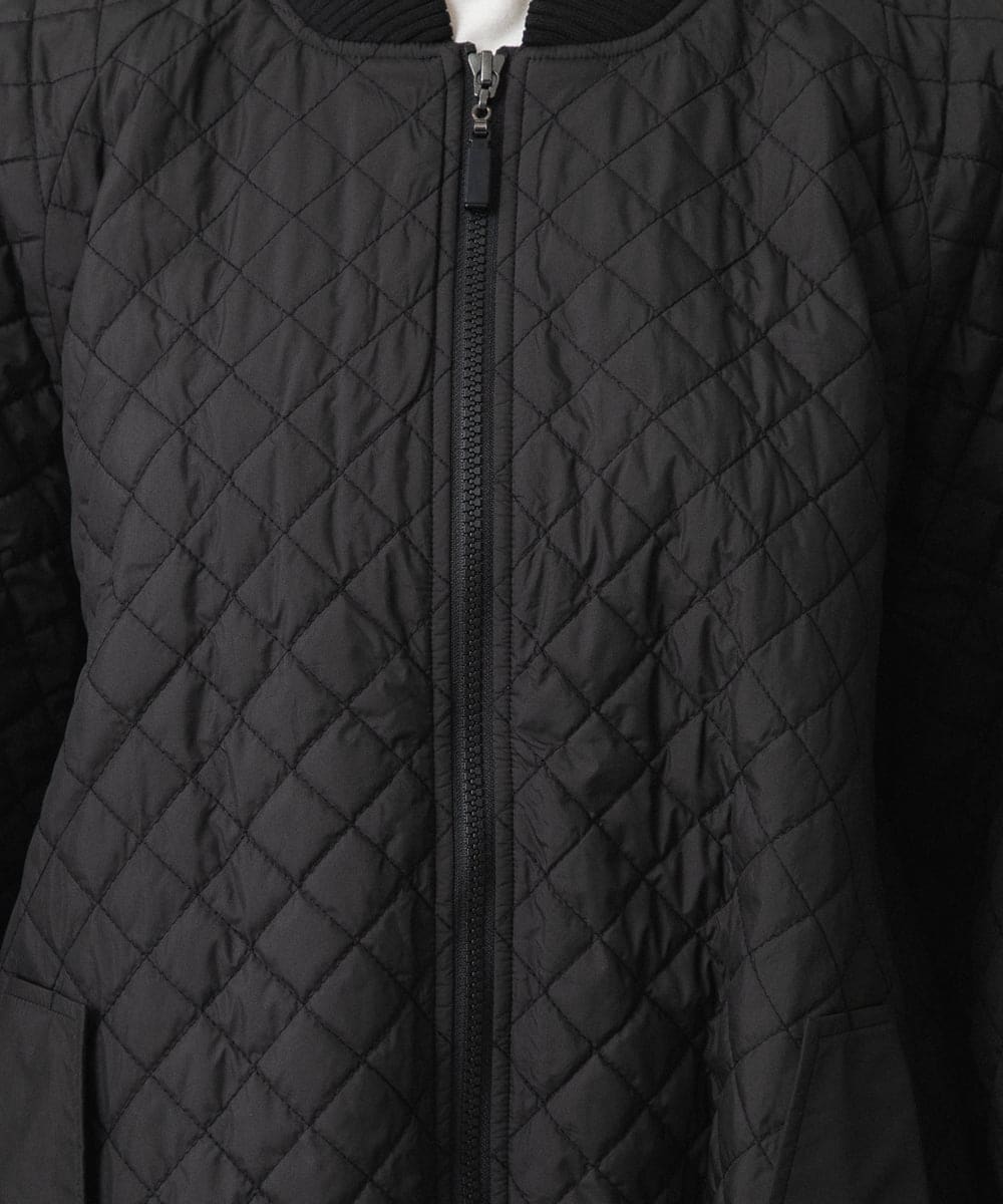 RSJCG02690 TRUNK HIROKO KOSHINO(ヒロココシノ) 【先行予約】2WAY袖キルティングジャケット ブラック