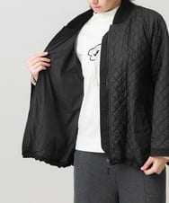RSJCG02690 TRUNK HIROKO KOSHINO(ヒロココシノ) 【先行予約】2WAY袖キルティングジャケット ブラック